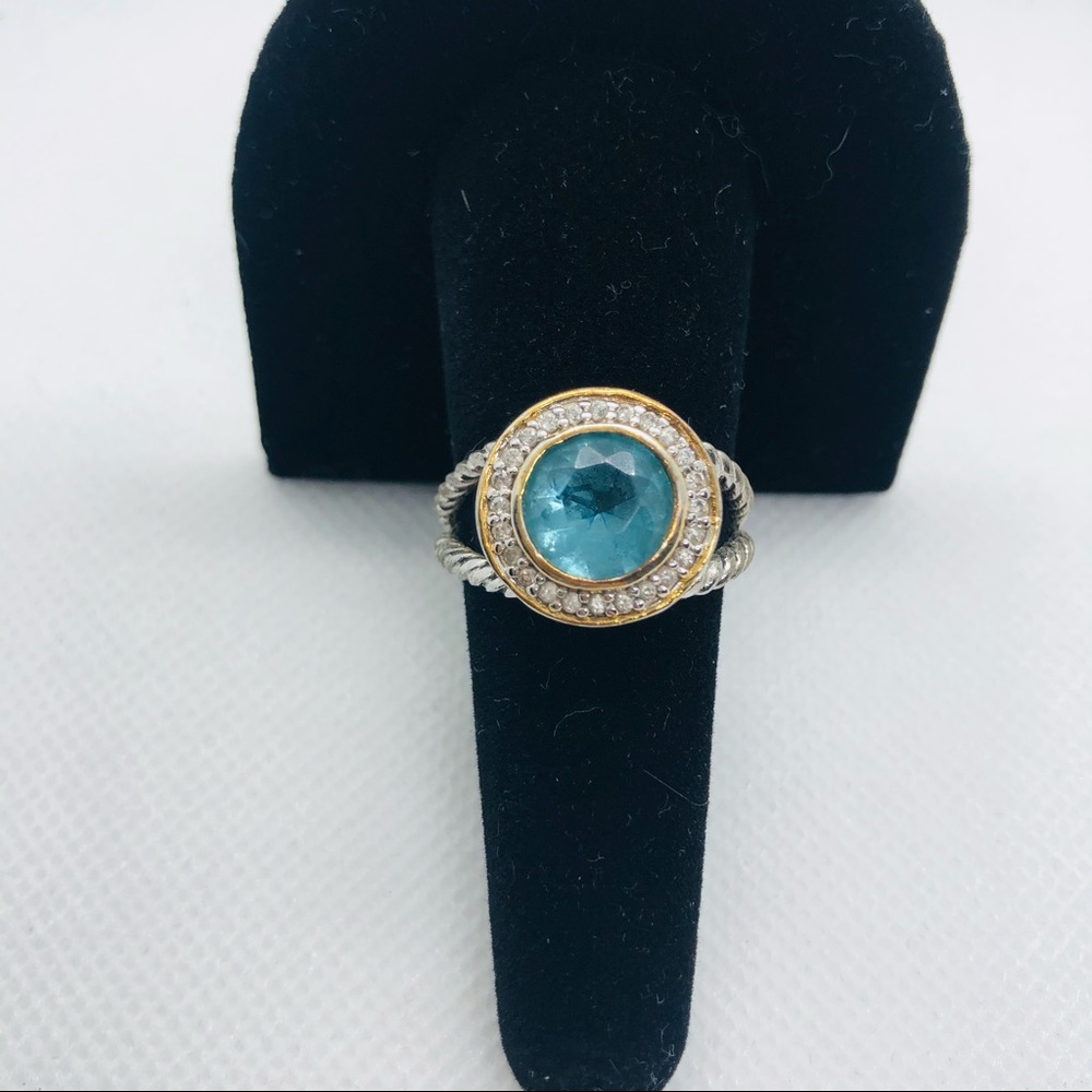 Blue Stone Ring - image 3